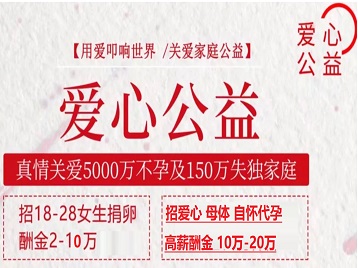 铁力捐卵助孕生子 爱心志愿者招募